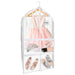 Mber 1 Pack 39" Dance Garment Bags For Dancers, Garment Bags For Dance Costumes, For Dance Competitions, with 4 Medium Clear Zipper Pockets, Clear