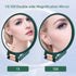 Mber Hand Mirror For Makeup Mirror 2-Sided 1X 10X Magnifying Mirror, Travel Mirror With Stand, Foldable Handheld Mirrors with Handle, Green