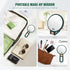 Mber Hand Mirror For Makeup Mirror 2-Sided 1X 10X Magnifying Mirror, Travel Mirror With Stand, Foldable Handheld Mirrors with Handle, Green