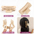 Mber 4-Pack Large Curved Hair Claw Clips, Strong Hold Matte Neutral & Tortoise Tones