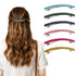 Mber French Hair Barrette Clips, Elastic Ponytail Holders & Hair Ties, Assorted Multicolor