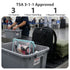 Mber 3-Pack TSA Approved Toiletry Bag, Clear Makeup Bag, Clear Travel Cosmetic Bags Pouches with Zipper, Blue