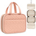 Mber Hanging Travel Toiletry Bag, Compact Makeup & Cosmetic Organizer with Hook for Bathroom