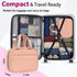 Mber Hanging Travel Toiletry Bag, Compact Makeup & Cosmetic Organizer with Hook for Bathroom