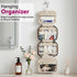 Mber Hanging Travel Toiletry Bag, Compact Makeup & Cosmetic Organizer with Hook for Bathroom