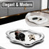 Mber Jewelry Tray Bundle, Organic Shape Vanity Organizer for Rings & Accessories, Ceramic & Stainless Steel