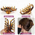 Mber Octopus Hair Claw Clips, Non-Slip Large Strong Hold Jaw Clips, Assorted Tortoise Brown