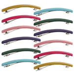 Mber French Hair Barrette Clips, Elastic Ponytail Holders & Hair Ties, Assorted Multicolor