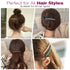 Mber French Hair Barrette Clips, Elastic Ponytail Holders & Hair Ties, Assorted Multicolor