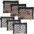 Mber 6-Pack Black Mesh Makeup Bags, Zippered Travel Organizer Pouch Set