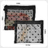 Mber 6-Pack Black Mesh Makeup Bags, Zippered Travel Organizer Pouch Set