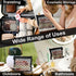 Mber 6-Pack Black Mesh Makeup Bags, Zippered Travel Organizer Pouch Set