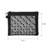 Mber 3-Pack Medium Black Mesh Makeup Bags, Zippered Travel Cosmetic Pouch