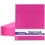 Fosmon #0 Pink Poly Bubble Mailer 6.5 x 10 inches, Lightweight Water/Dust/Shock/Tear Resistant Padded Envelopes for Shipping - Birthday, Celebrations, Holidays, Valentines