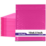 Fosmon #0 Pink Poly Bubble Mailer 6.5 x 10 inches, Lightweight Water/Dust/Shock/Tear Resistant Padded Envelopes for Shipping - Birthday, Celebrations, Holidays, Valentines