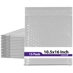 Fosmon #5 Poly Bubble Mailer 10.5 x 16, Lightweight Water/Dust/Shock/Tear Resistant Padded Shipping Envelopes for Book, Magazine, Documents