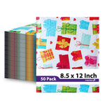 Fosmon #2 Gift Poly Bubble Mailer 8.5 x 12 inches, Lightweight Water/Dust/Shock/Tear Resistant Padded Shipping Envelopes - Birthday, Celebrations, Holiday