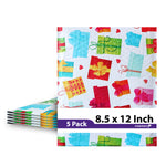 Fosmon #2 Gift Poly Bubble Mailer 8.5 x 12 inches, Lightweight Water/Dust/Shock/Tear Resistant Padded Shipping Envelopes - Birthday, Celebrations, Holiday