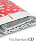 Christmas Poly Bubble Mailer 6.5 x 10 inches, Lightweight Water/Dust/Shock/Tear Resistant Padded Shipping Envelopes - Xmas Red White Snow