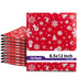 Fosmon #2 Christmas Poly Bubble Mailer 8.5 x 12 inches, Lightweight Water/Dust/Shock/Tear Resistant Padded Shipping Envelopes - Xmas Red White Snow