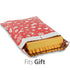 5 Christmas Poly Bubble Mailer 10.5 x 16 inches, Lightweight Water/Dust/Shock/Tear Resistant Padded Shipping Envelopes - Xmas Red White Snow