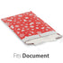 5 Christmas Poly Bubble Mailer 10.5 x 16 inches, Lightweight Water/Dust/Shock/Tear Resistant Padded Shipping Envelopes - Xmas Red White Snow