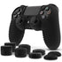 Silicone Skin for PS4 DualShock Controller with Thumb Grip Caps - Black