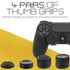 Silicone Skin for PS4 DualShock Controller with Thumb Grip Caps - Black