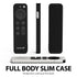 Fosmon Silicone Case for Apple TV 4K 2021 Remote w/Lanyard - Black