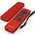 Fosmon Silicone Case for Apple TV 4K 2021 Remote w/Lanyard- Red