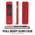 Fosmon Silicone Case for Apple TV 4K 2021 Remote w/Lanyard- Red