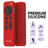 Fosmon Silicone Case for Apple TV 4K 2021 Remote w/Lanyard- Red