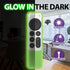 Fosmon Silicone Case for Apple TV 4K 2021 Remote w/ AirTag Slot - Green Glow in The Dark