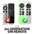 Fosmon Silicone Case for Apple TV 4K 2021 Remote w/ AirTag Slot - Green Glow in The Dark