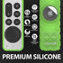 Fosmon Silicone Case for Apple TV 4K 2021 Remote w/ AirTag Slot - Green Glow in The Dark