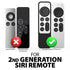 Fosmon Silicone Case for Apple TV 4K 2021 Remote w/AirTag Slot - Black