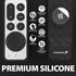 Fosmon Silicone Case for Apple TV 4K 2021 Remote w/AirTag Slot - Black