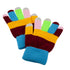 Fosmon Unisex Winter Touch Screen Gloves [Three Conductive Fingertips] - Rainbow