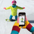 Fosmon Unisex Winter Touch Screen Gloves [Three Conductive Fingertips] - Rainbow