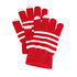 Fosmon Touchscreen Gloves with three conductive finger tips - Red/White