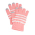 Fosmon T60005 Unisex Winter Touch Screen Gloves, Pink and White