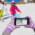 Fosmon Touchscreen Gloves with three conductive finger tips - Purple/White