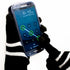 Fosmon Touchscreen Gloves with three conductive finger tips - Black/White