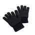 Touch Screen Gloves, Fosmon Unisex Winter Touch Scren Gloves [Three Conductive Fingertips] - Black/Black