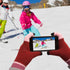 Fosmon Touchscreen Warm Gloves w/ 3 Conductor Fingertips for Smartphones - Red/Pink
