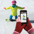 Fosmon Touchscreen Warm Gloves w/ 3 Conductor Fingertips for Smartphones - Red/Pink