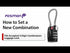 Fosmon TSA Approved Cable Locks for Luggage, Suitcase, Gun Case with Push Release Button, 3 Digit Long Shackle Combination Wire Locks for Backpack Zipper Anti Theft, Gym Locker