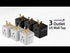 Fosmon 3-Outlet US Wall Tap Adapter, ETL Listed Grounded 3-Prong Expander, Black, 15A/125V/1875W