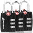 TSA Approved Locks 3-Dial Combo with Alert Indicator