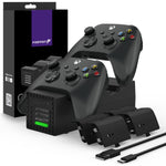 Quad Pro 2 Charging Station w/ 2 additional battery charging slots for Xbox Series X / Series S Controllers